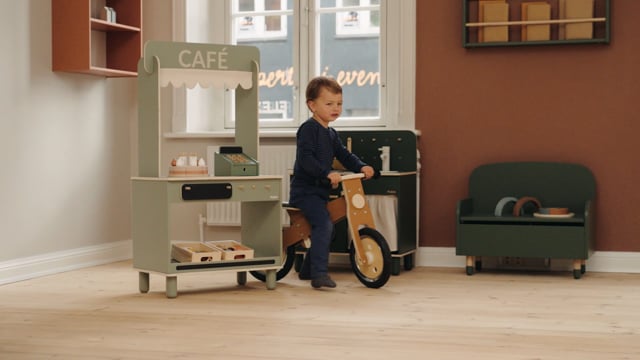 Bicicleta de interior, Balance Bike, Play, mesteacan, maro, 86x37x56 cm