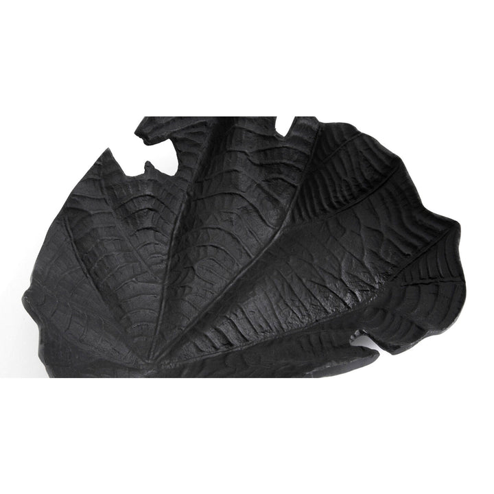 The Decorators: Sculptura BoConcept Velvet leaf, negru/25cm