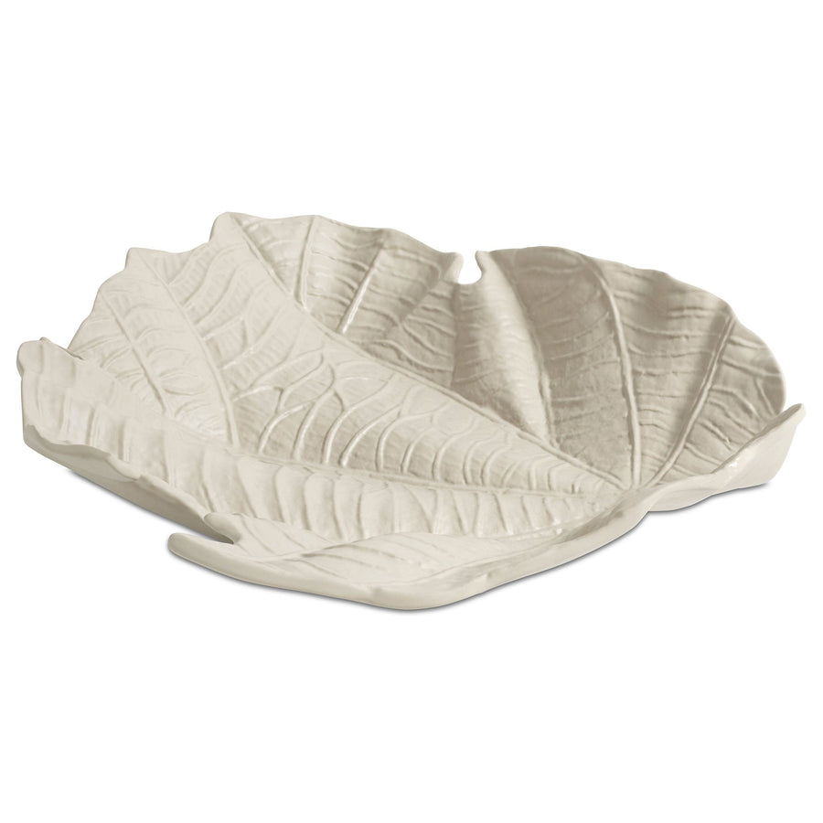 The Decorators: Sculptura decorativa BoConcept Velvet Leaf, alb/25cm