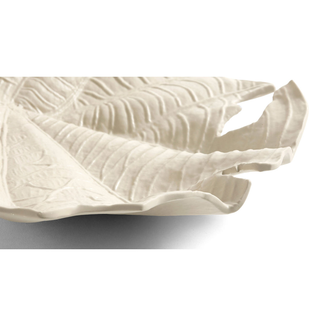 The Decorators: Sculptura decorativa BoConcept Velvet Leaf, alb/25cm