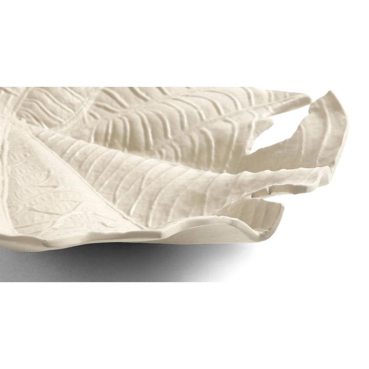 The Decorators: Sculptura decorativa BoConcept Velvet Leaf, alb/25cm