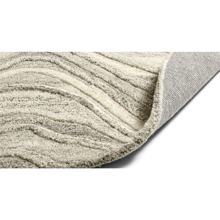 The Decorators: Covor rotund BoConcept Furrow - Gri
