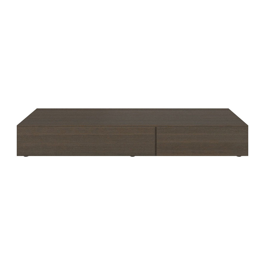 The Decorators: Comoda TV BoConcept Lugano 192x28cm, stejar inchis, cu usi simple si sertar