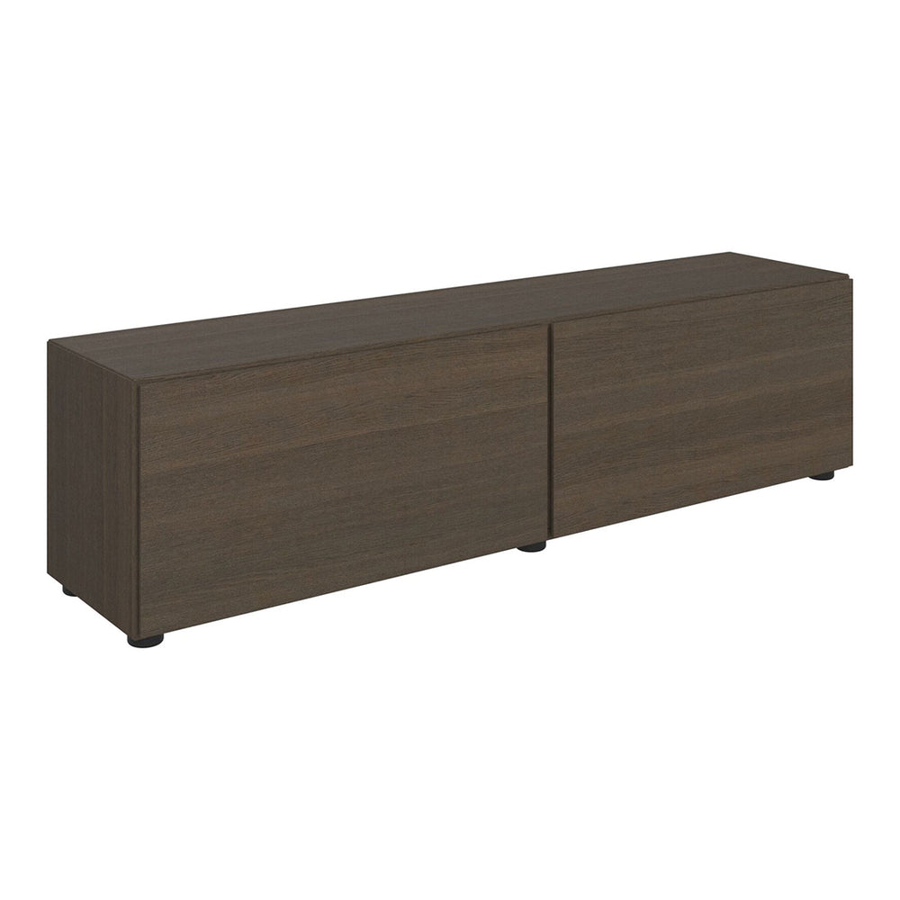 The Decorators: Comoda TV BoConcept Lugano 154x41cm, stejar inchis, 2 usi