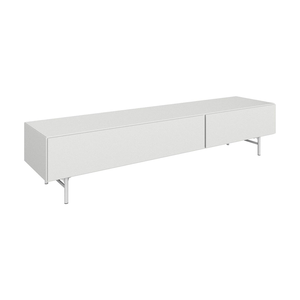 The Decorators: Comoda TV BoConcept Lugano 192x42cm, alb, usi simple