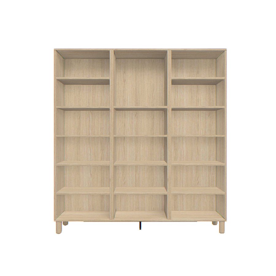 The Decorators: Biblioteca tripla stejar VOX Creative 136x35x146 cm