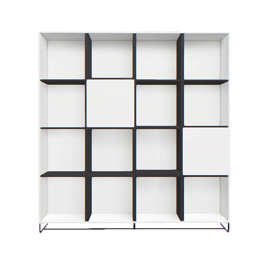 Biblioteca inalta alb-negru VOX Creative 182x37.5x192 cm