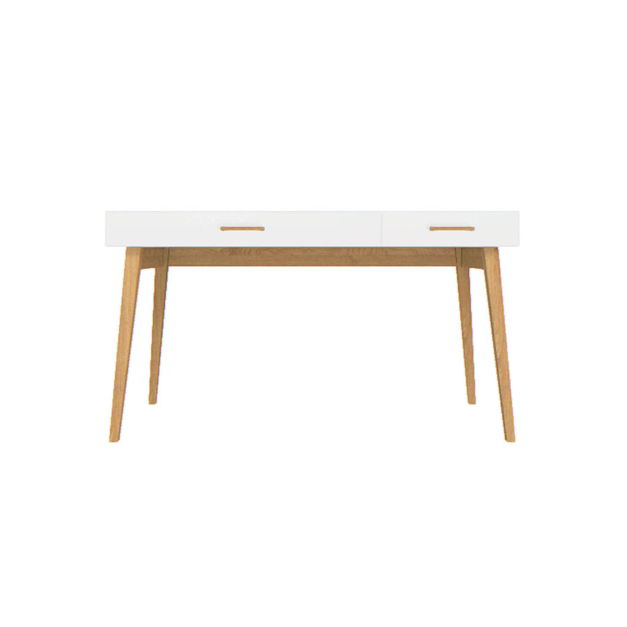 The Decorators: Birou alb-stejar VOX Creative- 136x67x78 cm
