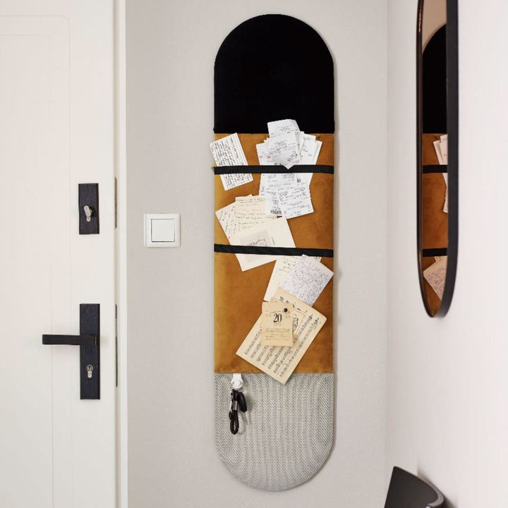 The Decorators: Panou tapitat Oval 2 Villo Soform Tweed bej 30/30 cm