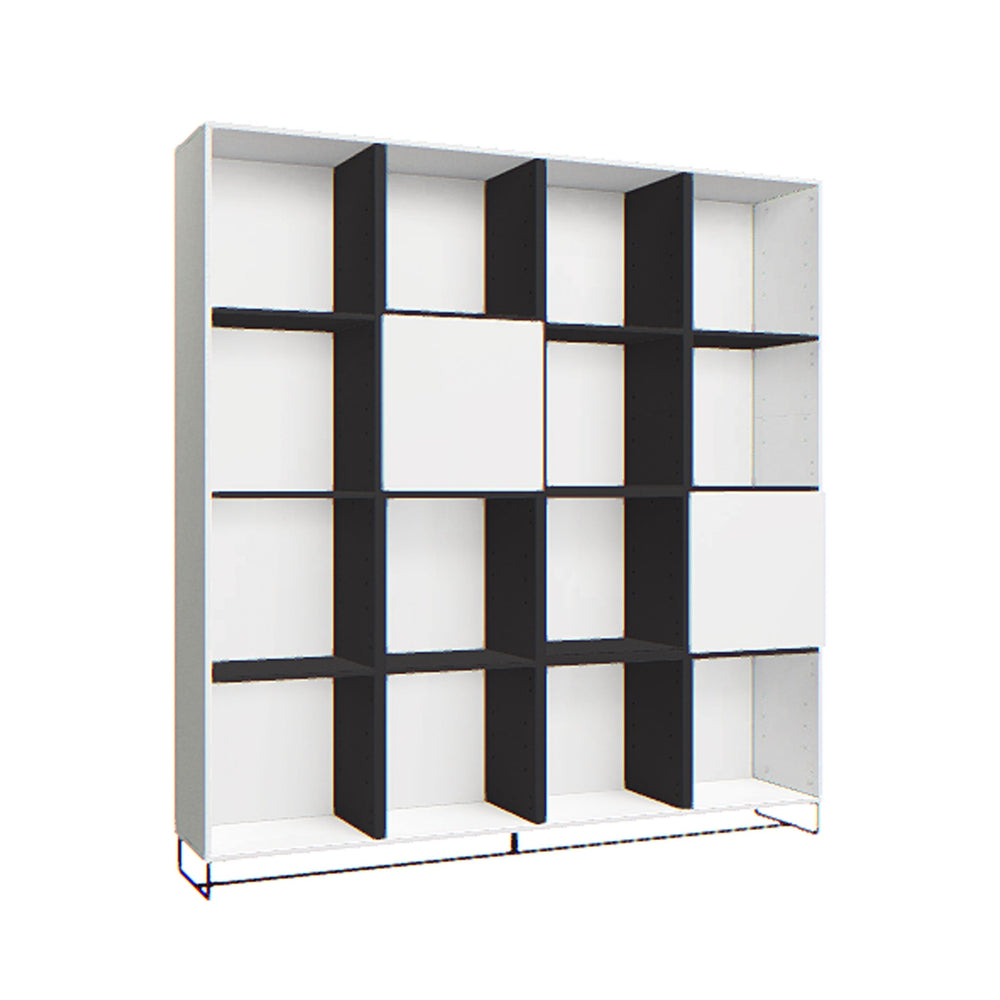 Biblioteca inalta alb-negru VOX Creative 182x37.5x192 cm