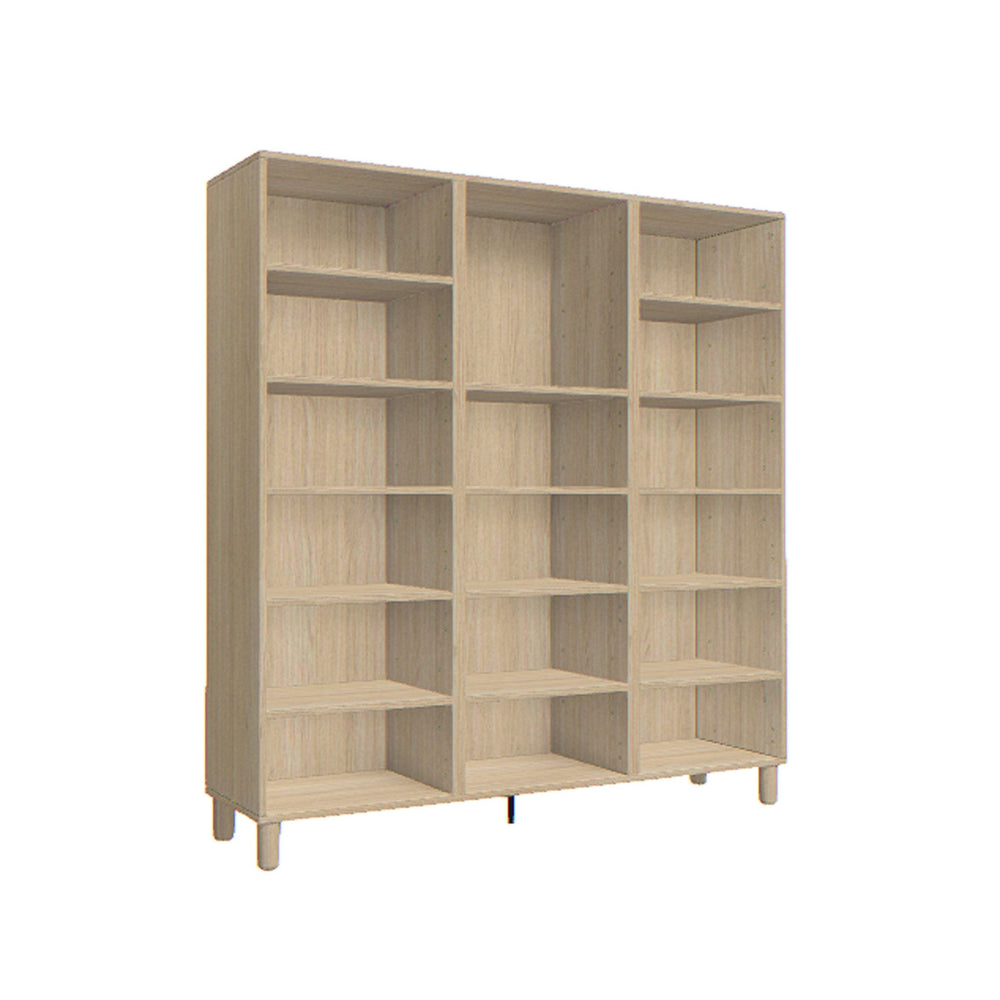 Biblioteca tripla stejar VOX Creative 136x35x146 cm