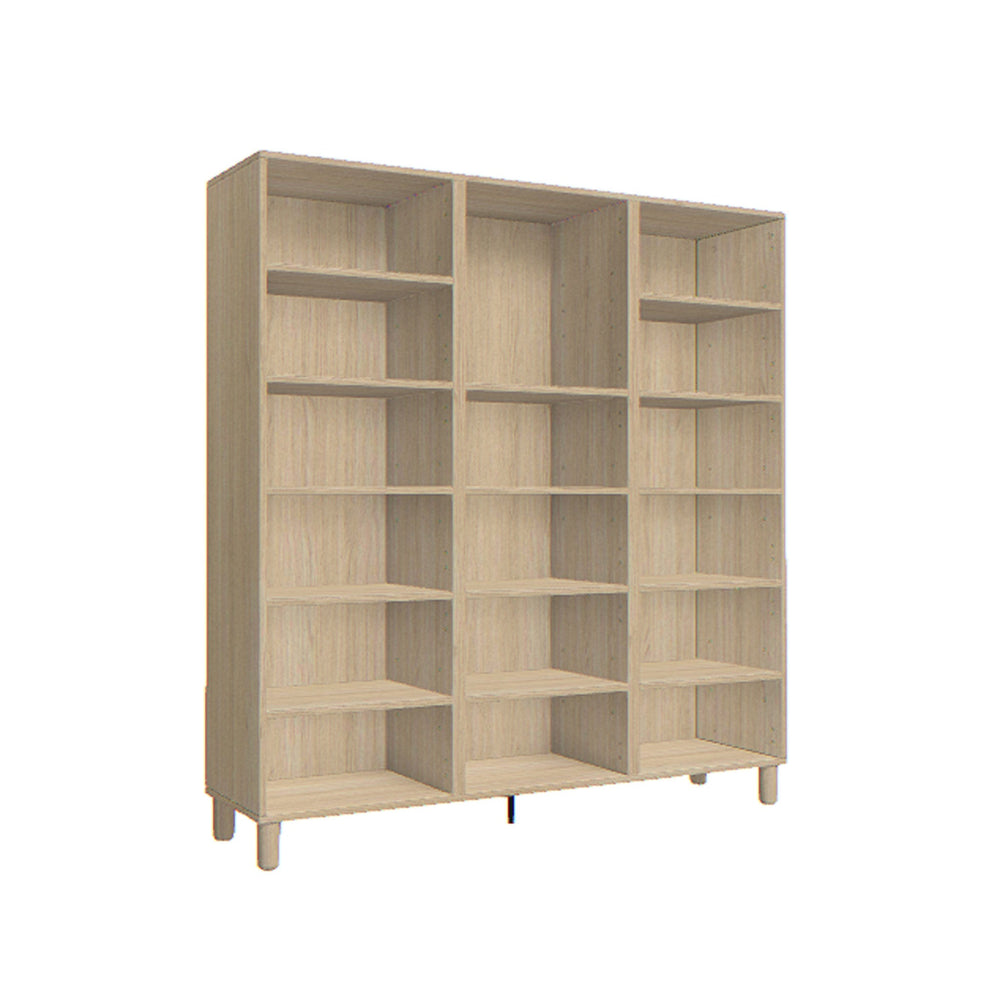 The Decorators: Biblioteca tripla stejar VOX Creative 136x35x146 cm