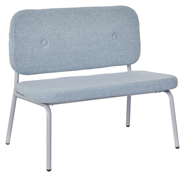 The Decorators: Bancuta pentru copii, Chill, metal si textil, 63x58x40 cm