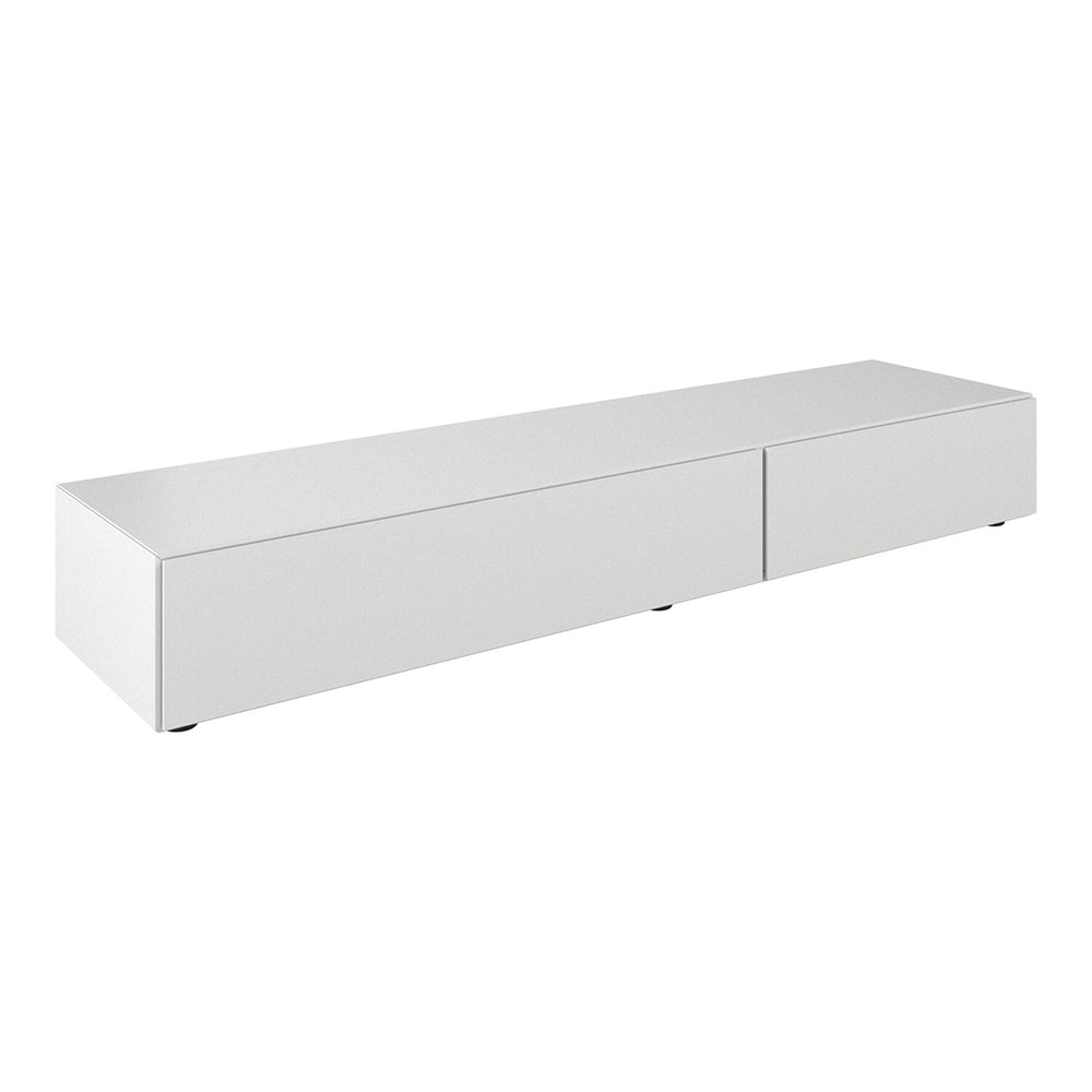 The Decorators: Comoda TV BoConcept Lugano 192x28cm, alb, usi simple