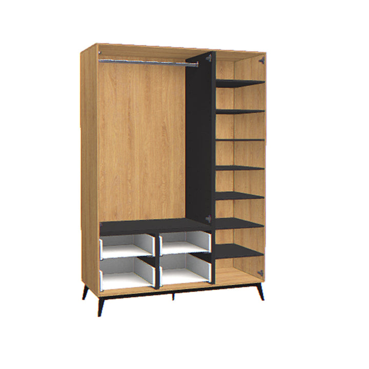 The Decorators: Dulap cu 3 usi VOX Creative stejar