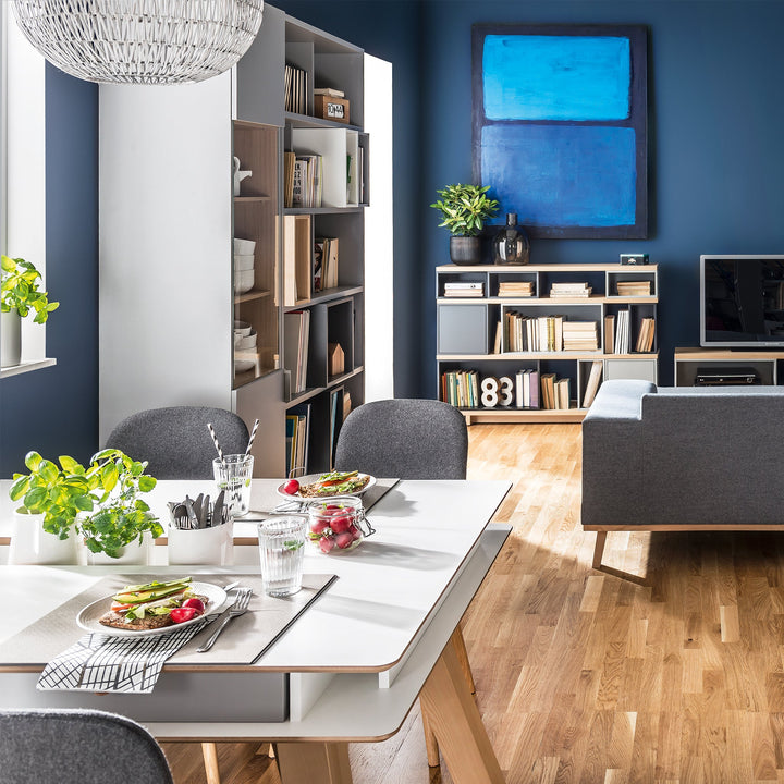 The Decorators: Biblioteca inalta alba VOX 4 You 92x40x206 cm