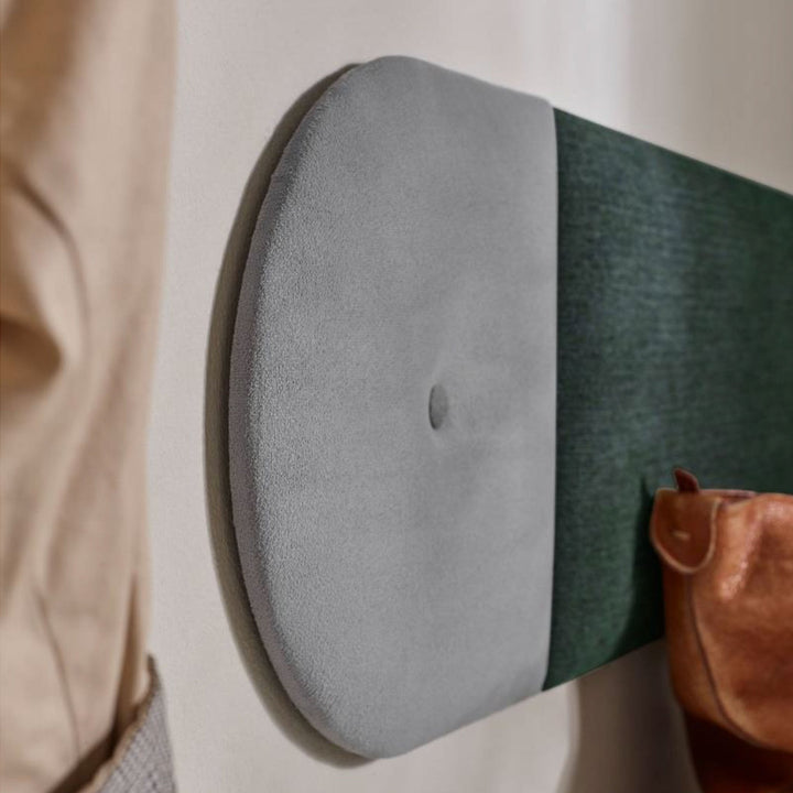 The Decorators: Panou tapitat Oval 2 Villo Soform Tweed bej 30/30 cm