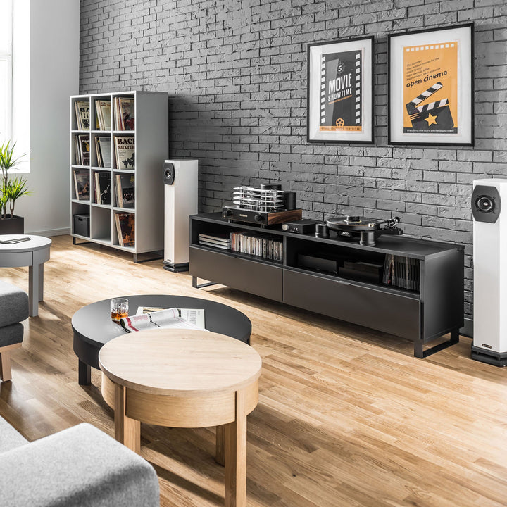 The Decorators: Comoda TV 180 cm cu sistem pentru accesorii VOX Simple