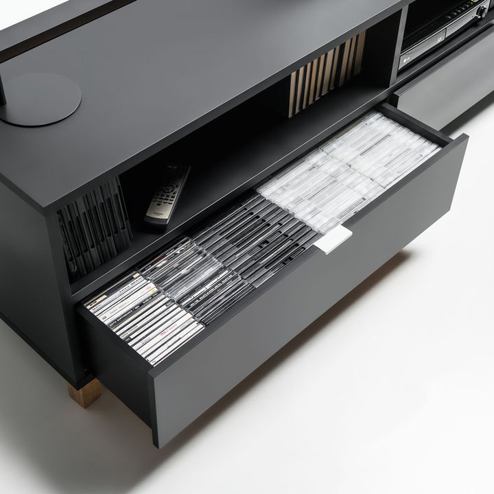 The Decorators: Comoda TV 180 cm cu sistem pentru accesorii VOX Simple