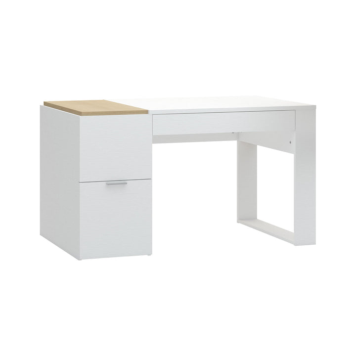 Birou alb cu 3 sertare -VOX 4 You- 142x63x78 cm