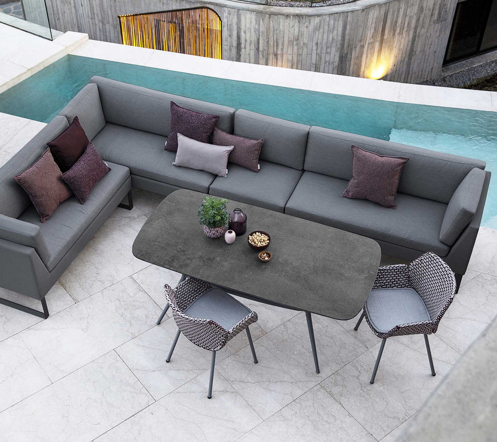The Decorators: Canapea 2 locuri/modul dreapta de exterior Cane-line Flex