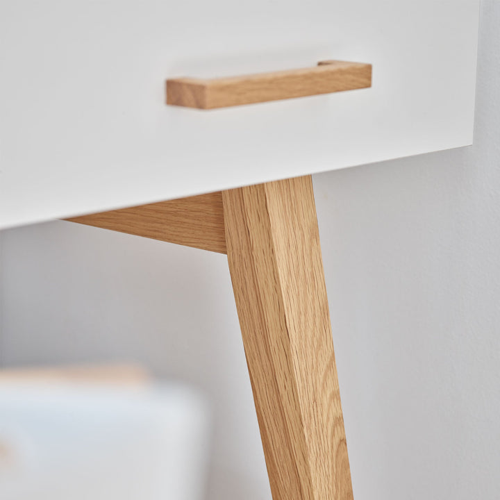 The Decorators: Birou alb-stejar VOX Creative- 136x67x78 cm