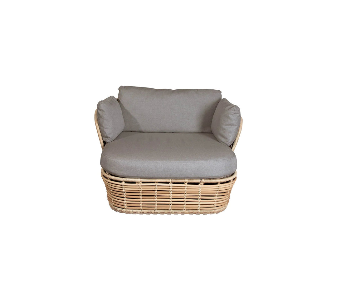 The Decorators: Fotoliu de exterior Cane-line Basket lounge Natural