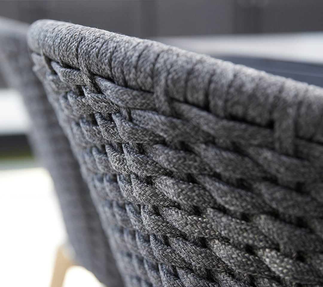 The Decorators: Scaun de exterior Cane-line Peacock Gri deschis