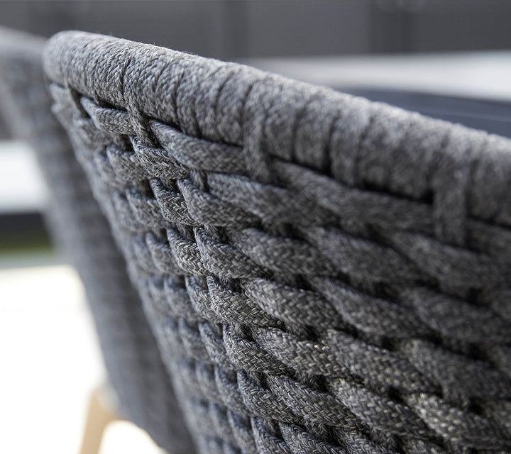 The Decorators: Scaun de exterior Cane-line Peacock Gri deschis