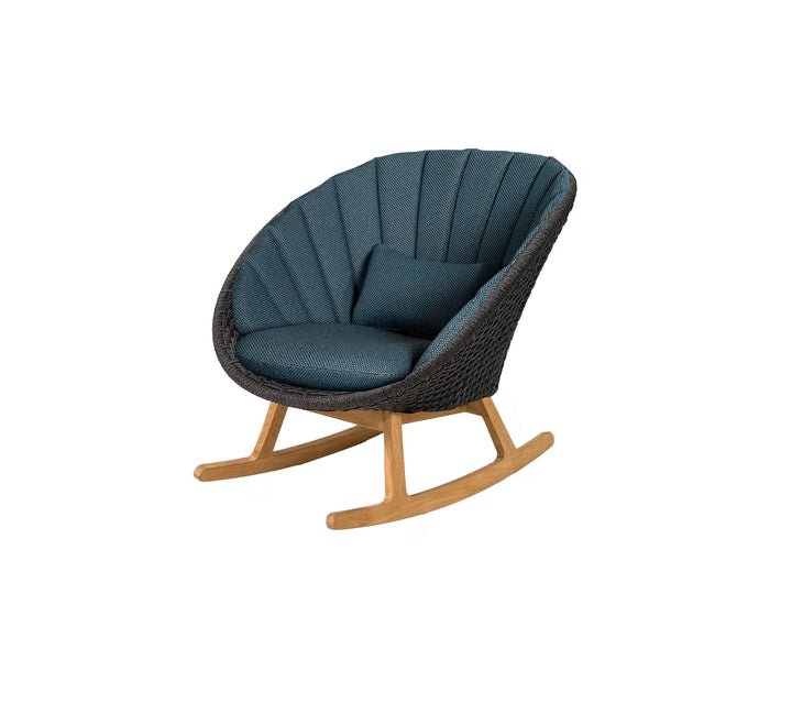 The Decorators: Fotoliu balansoar de exterior Cane-line Peacock Dark blue Focus
