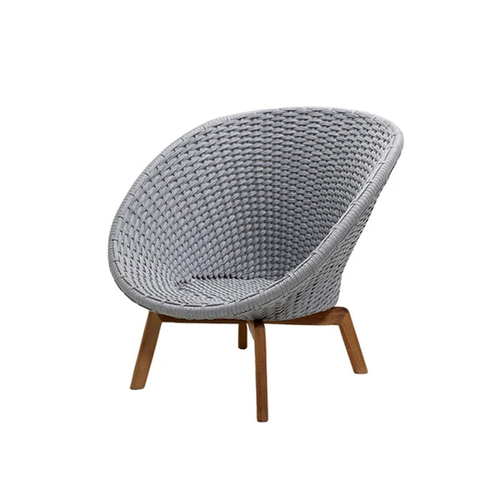 The Decorators: Fotoliu outdoor Cane-line Peacock gri deschis