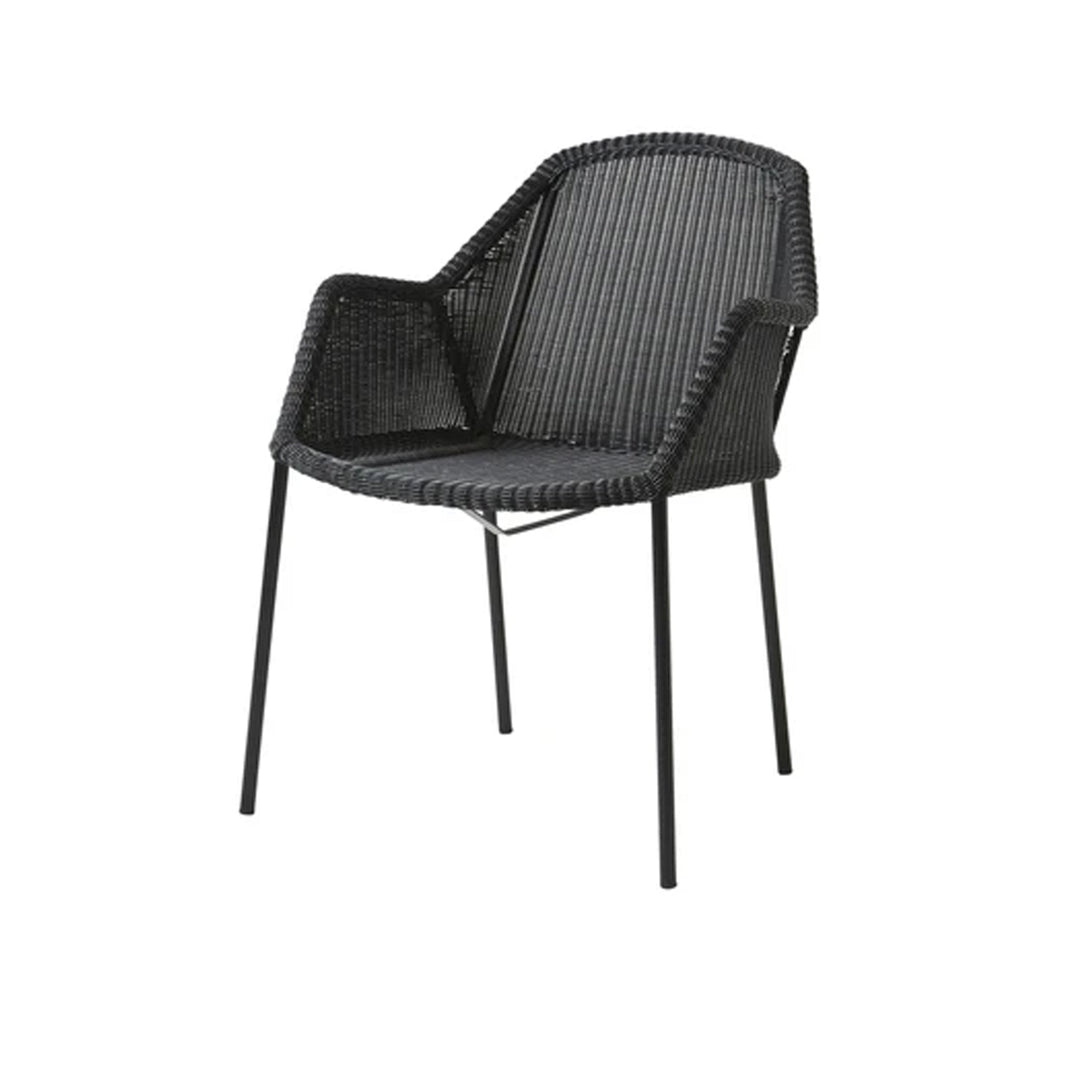 The Decorators: Scaun de exterior Cane-line Breeze Negru