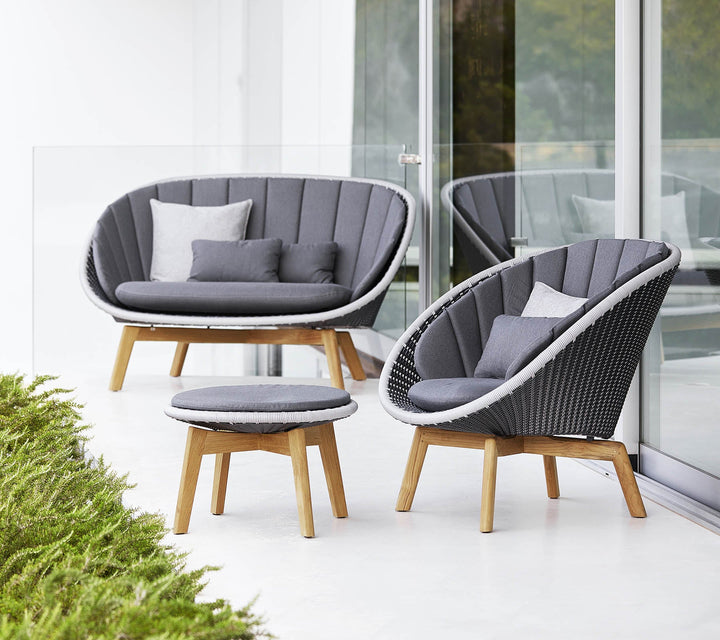 The Decorators: Fotoliu outdoor Cane-line Peacock Grey/Light grey