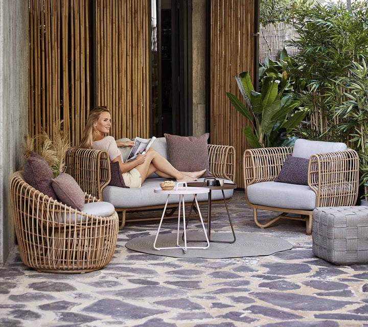 The Decorators: Fotoliu outdoor Cane-line Nest rotund