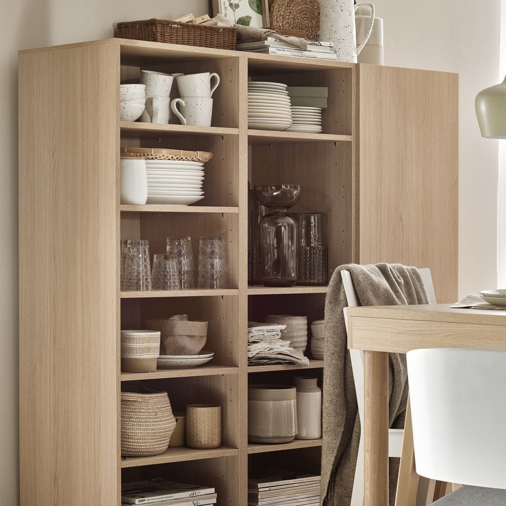 Biblioteca tripla stejar VOX Creative 136x35x146 cm