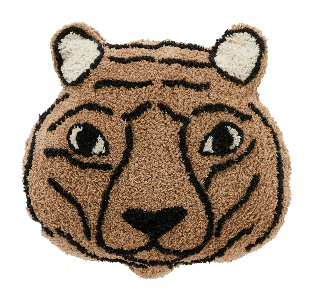 Perna decorativa, Wild Life Tiger, bumbac, maro, 40x60 cm