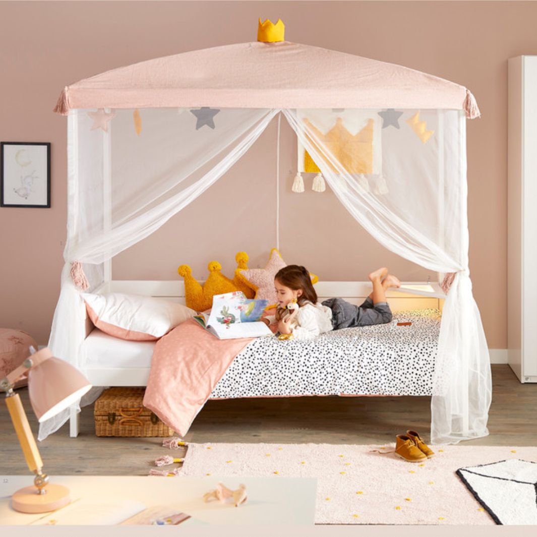 The Decorators: Perna decorativa pentru copii, Princess Crown, bumbac, galben, 45x34 cm