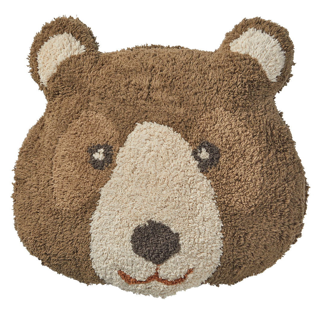 The Decorators: Pernuta decorativa pentru copii, Bear Shaped, bumbac, maro, 50x50 cm