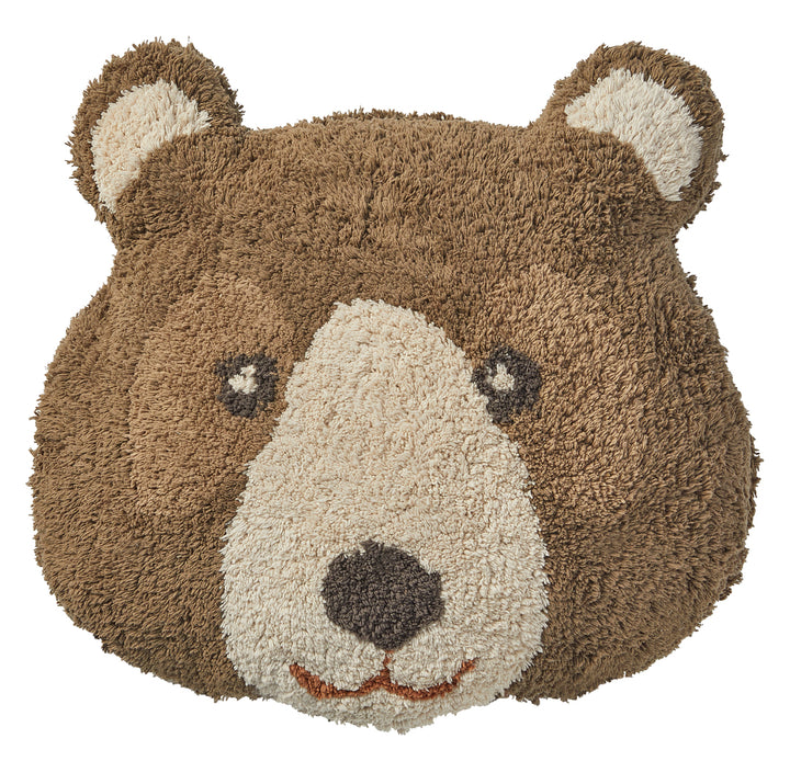 The Decorators: Pernuta decorativa pentru copii, Bear Shaped, bumbac, maro, 50x50 cm