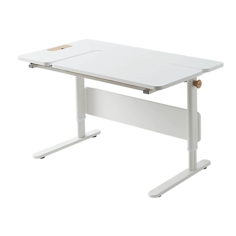 Birou copii, MOBY, MDF si metal, alb 120x70x59 cm
