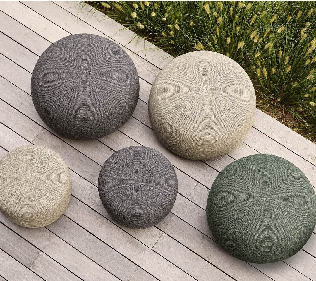 The Decorators: Puf de exterior Cane-line Circle Conic