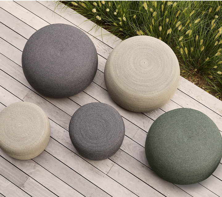 The Decorators: Puf de exterior Cane-line Circle Conic