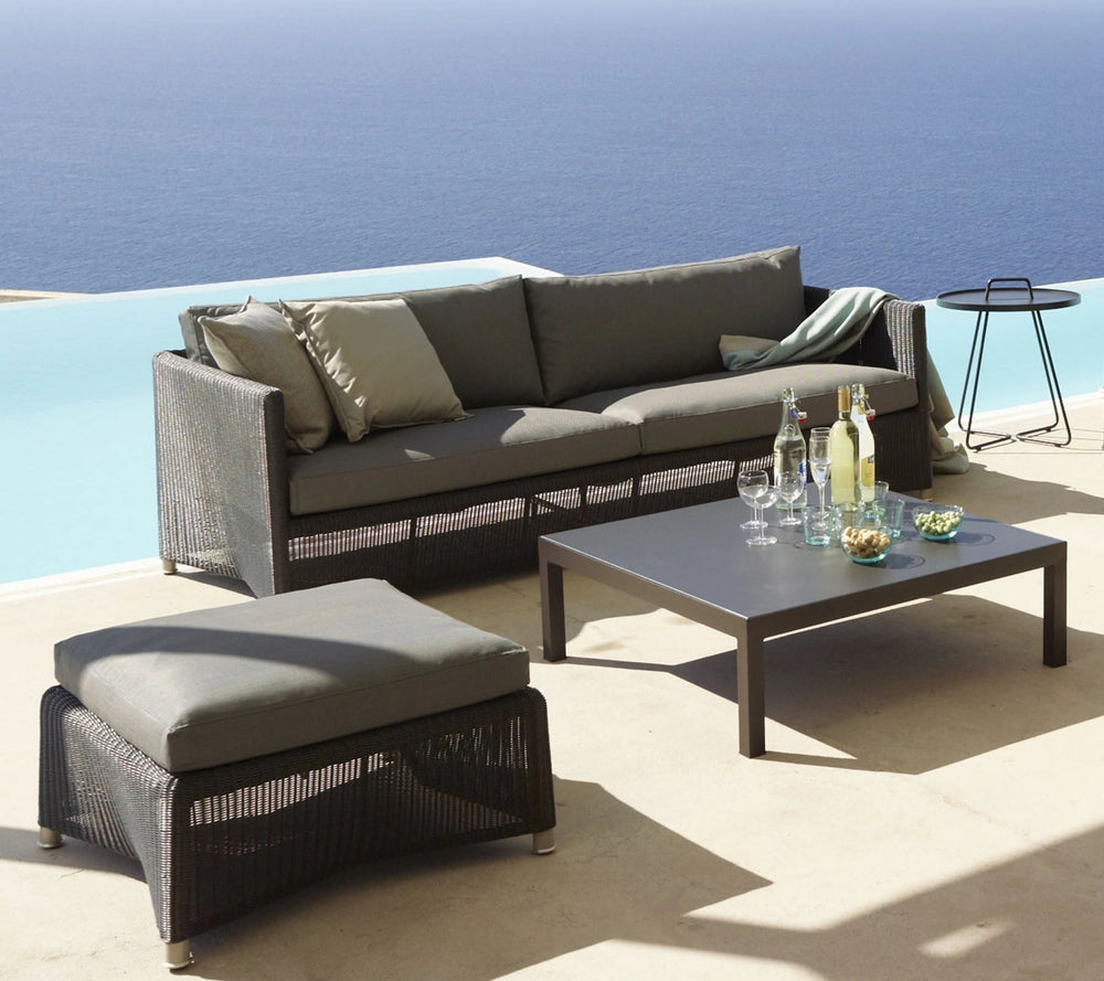 The Decorators: Canapea de exterior 3 locuri Cane-line Diamond