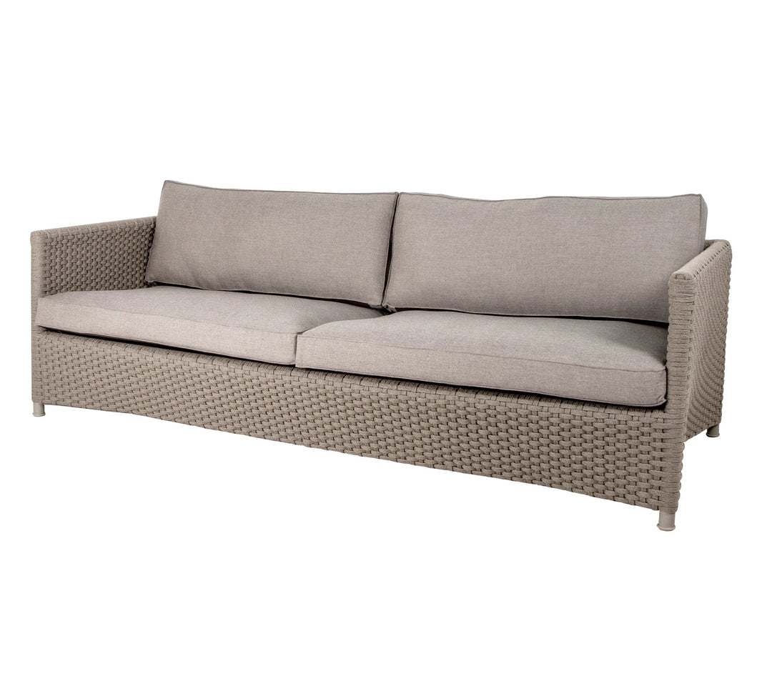 The Decorators: Canapea de exterior 3 locuri Cane-line Diamond Taupe