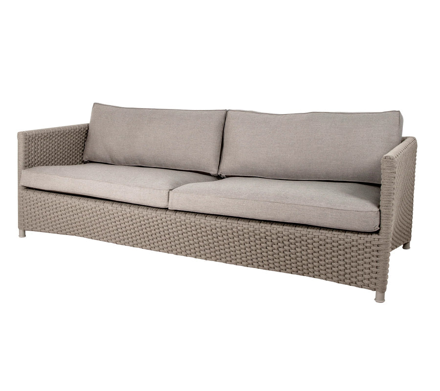 The Decorators: Canapea de exterior 3 locuri Cane-line Diamond Taupe