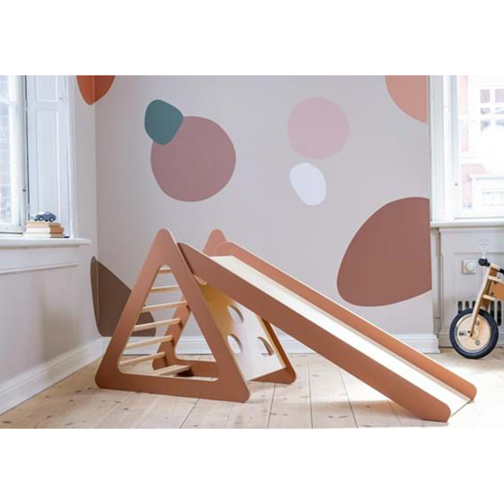 The Decorators: Turn de joaca cu tobogan, Play, mesteacan, maro, 169x46x74 cm