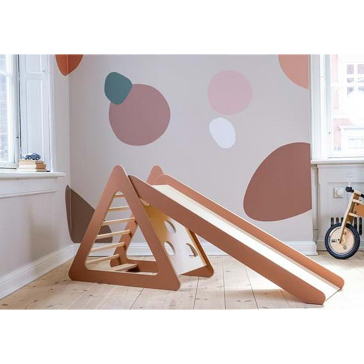 The Decorators: Turn de joaca cu tobogan, Play, mesteacan, maro, 169x46x74 cm