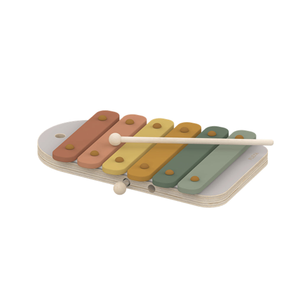 Mini Xilofon pentru copii, Toys, lemn, multicolor, 26x19x3 cm