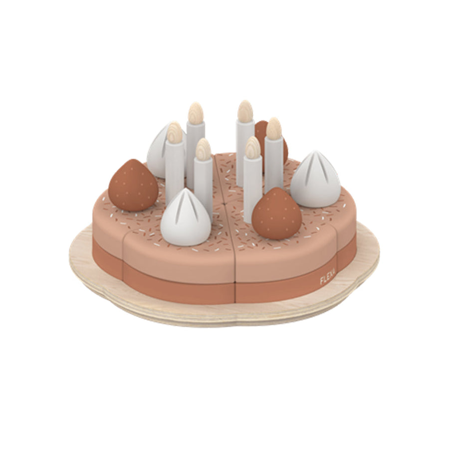 Set de joaca tort aniversar, Play, mesteacan, 20x20x10 cm