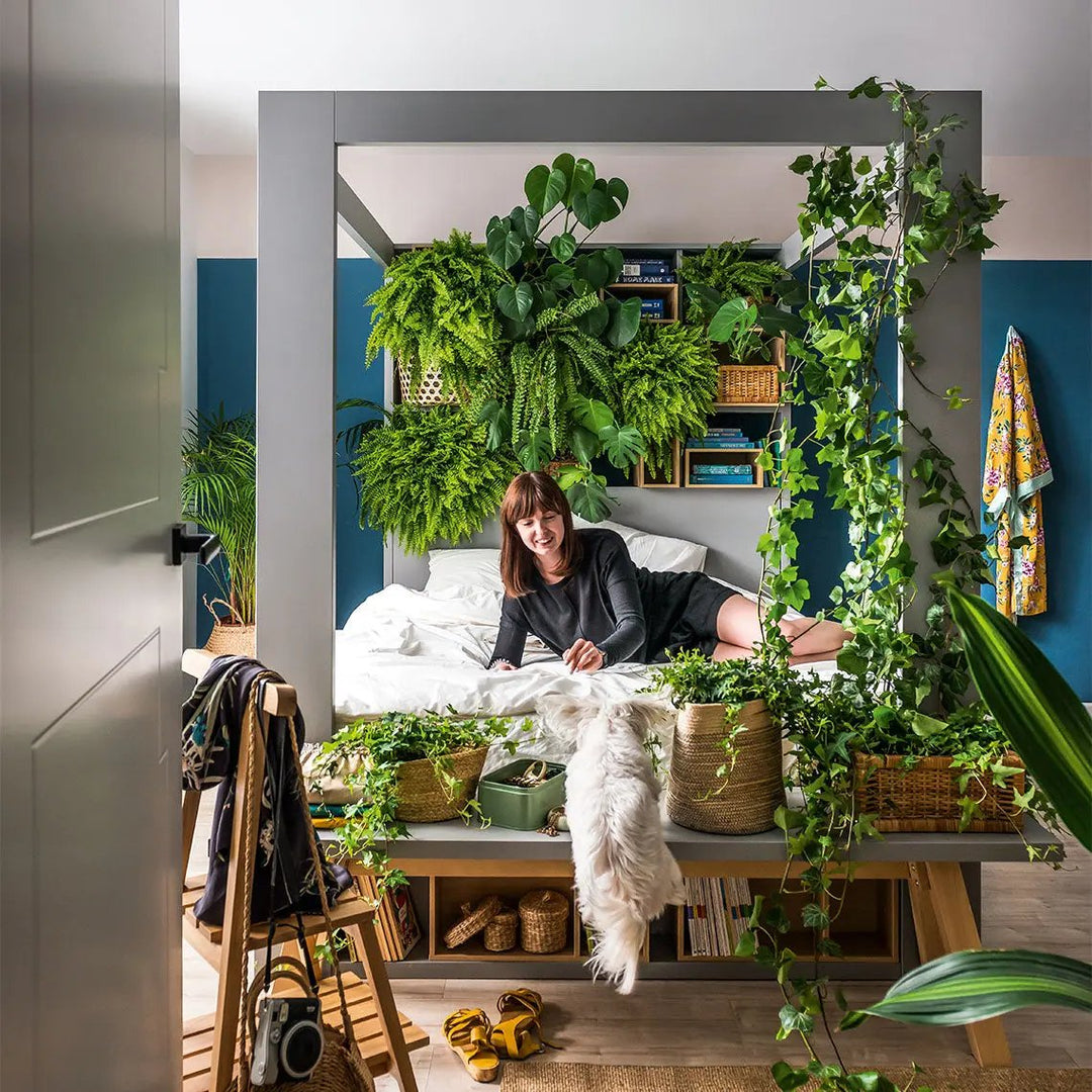 The Decorators: Bancheta din pal melaminat, alb/stejar, VOX 4 You 170x36x46 cm